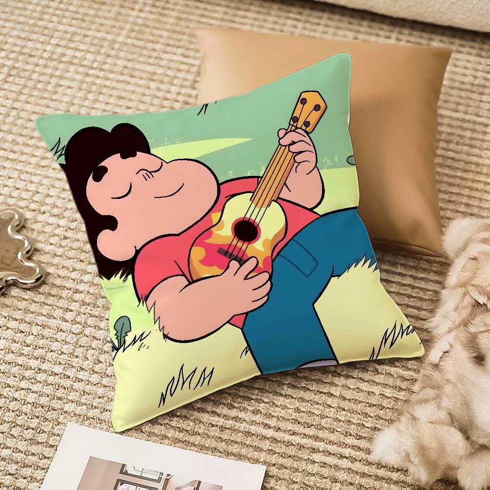Cute S-Steven Universe Pillow Case Sofa And Living Room Decorative Cushion Covers Dust-proof And Mite-proof Invisible Zipper