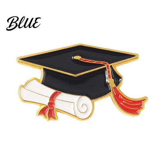 Graduation Gift Pin Brooch Bachelor Hat Shape Photos Outfit Decoration