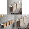 Wandmontierter Handtuchhalter aus Weltraumaluminium mit Nano-Spurlose-Stickern für die Badezimmeraufbewahrung