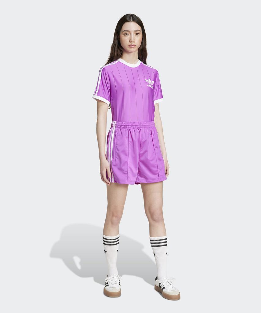 adidas 3S Pinstripe Tee - Purple / Iy7225
