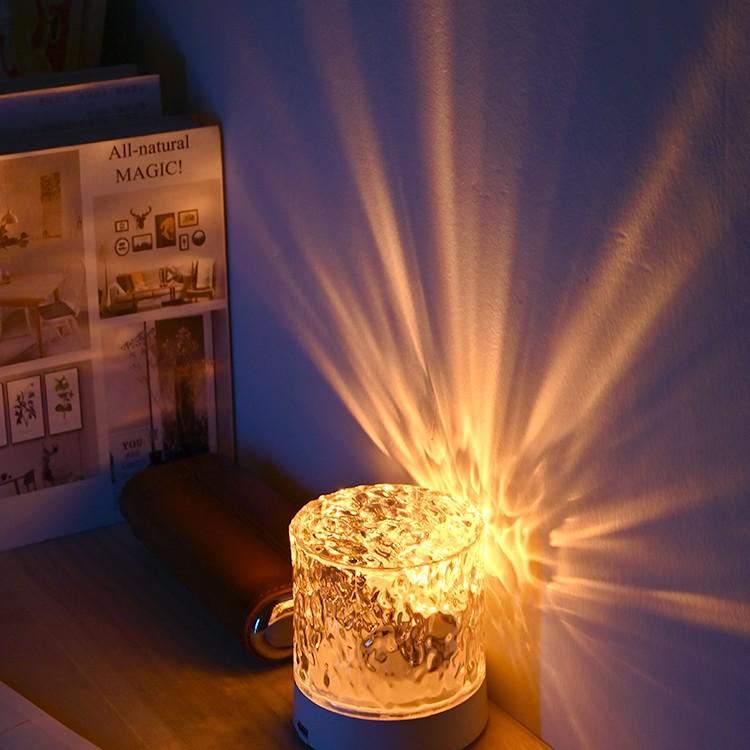 Romantic Rotating Aurora Projector: Water Ripple Atmosphere and Night Light