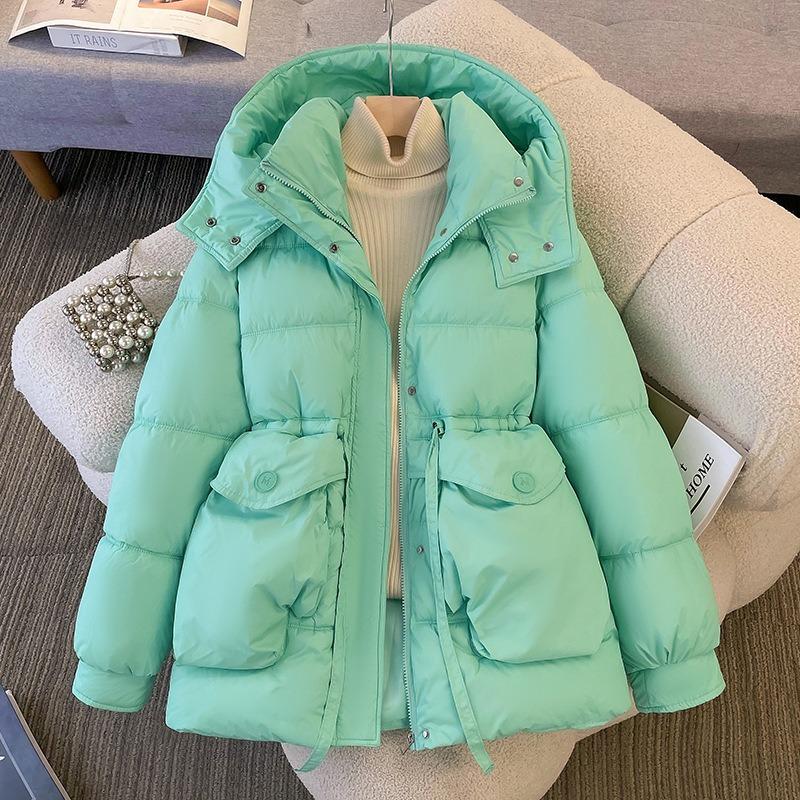 Giacca Imbottita in Piuma Donna Invernale Corta Giacca Imbottita Moda Vita Spessa Giacca Imbottita Giacca Calda