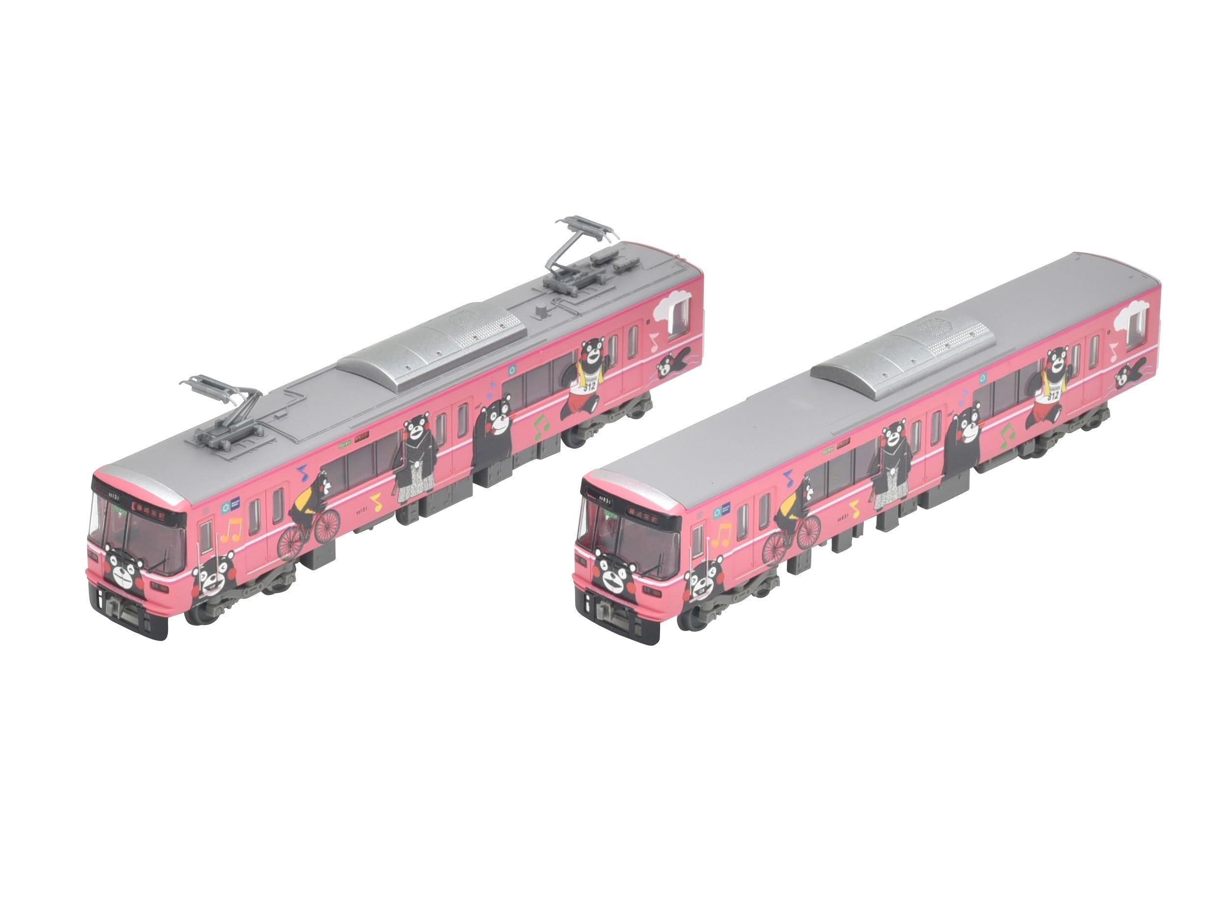 

Железнодорожная коллекция Tetsuro Kumamoto Electric Railway Серия 03 Обертка Кумамон Набор из 2 вагонов Материалы для диорамы