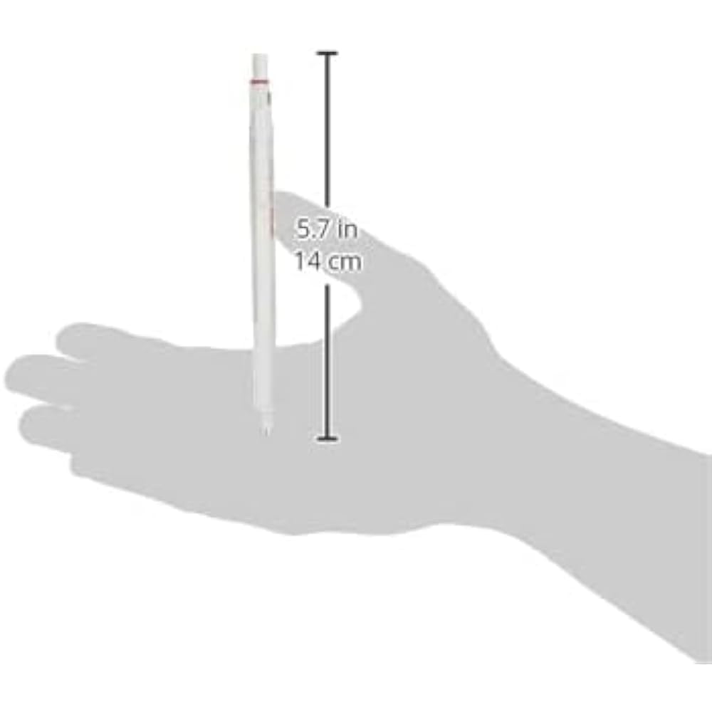 Rotling Mechanical Pencil Pearl White 600 2158795 0.5mm RoTring Mechanical Pencil Premium Writing...