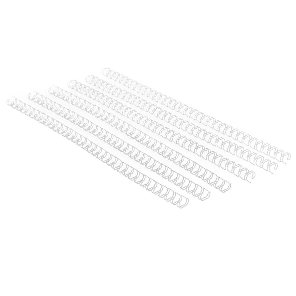 100 Stück Doppeldraht-Bindespirale 20 Blatt Kapazität 3:1 Teilung 34   6,4mm Durchmesser Set-Kit für   Papier