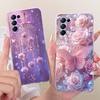 For Oppo Reno 5 Pro 5G Case CPH2201 Stylish Flowers Butterfly Painted Cover Soft Slim Phone Case For Oppo Reno 5 Reno5 Pro Shell