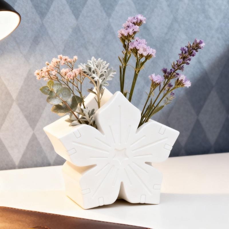 Reusable Silicones Flower Pot Mold For Handmade Epoxy Resin Creation And Soap Making Projects