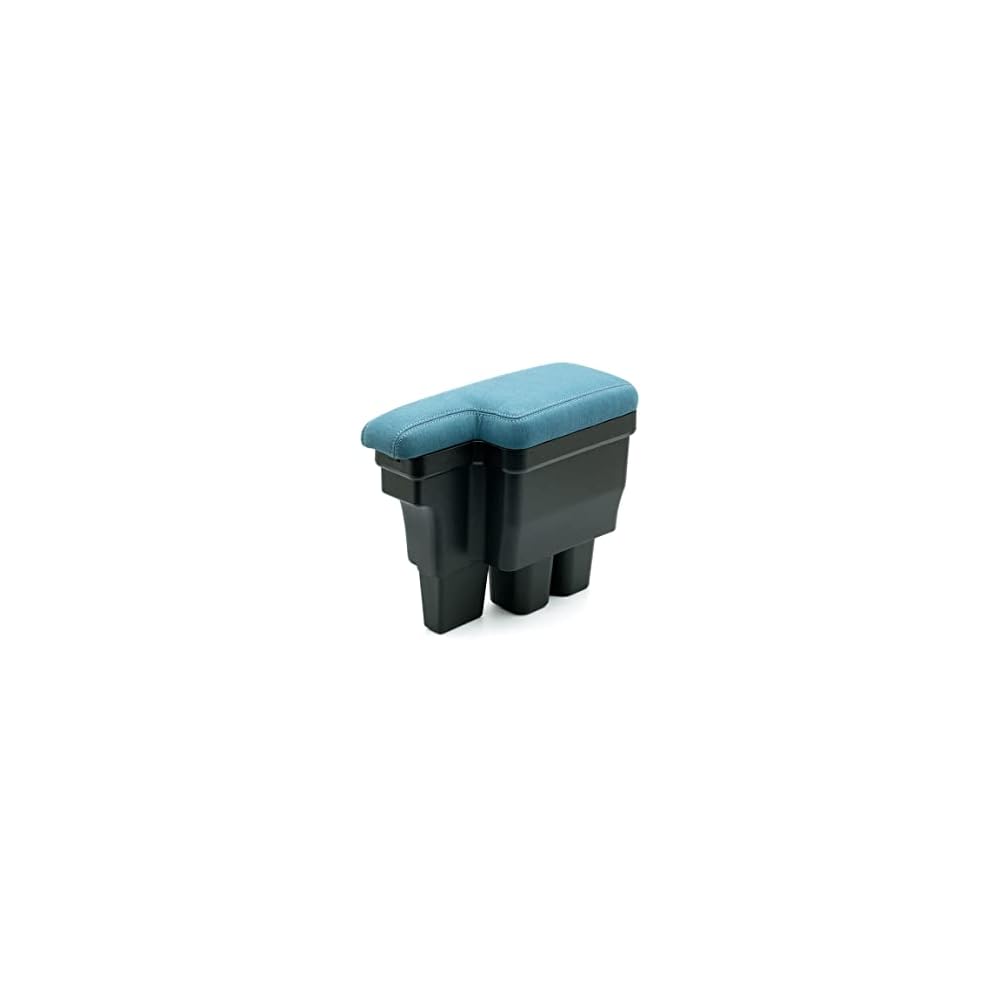 Showa Garage Armrest, Denim, for Jimny JB64 and Jimny Sierra JB74, Indigo Blue/Light Blue (Light Blue)