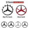 1pcs 52mm 57mm Car Steering Wheel Badge Emblem Sticker For Mercedes Benz W204 W205 W212 W213 W221 W177 W246 GLA GLC CLA A Class NI9