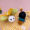 Simulation Insect Plush Toy Mosquito Pendant Soft Plushie Figured Animal with Keychain for Kids Room Decor