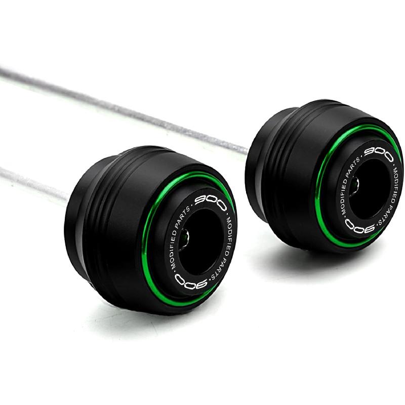 

Motorcycle Front Rear Fork Sliders Wheel Frame Slider Crash Protector Axle Slider Crash Pads Compatible With Z900 Z900RS Z900SE Z 900 RS SE 2019-2024 Front Slider зелений