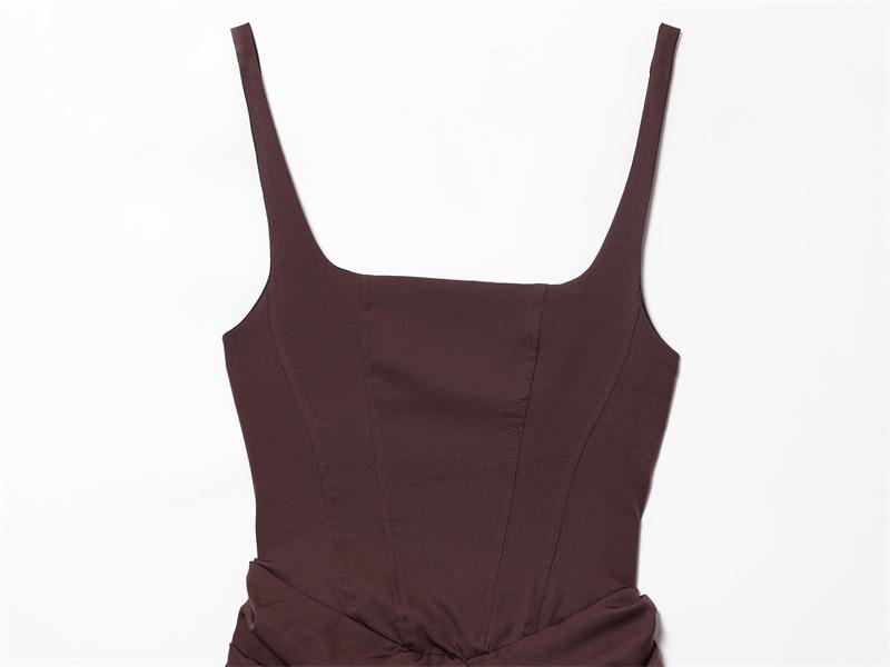 European & American Style 2025 Summer Elegant Sleeveless Bodycon Bandage Dress