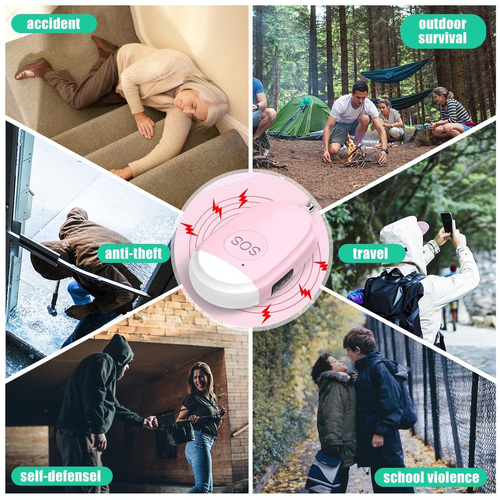 Rechargeable Personal Defense Flashlight: Anti-Wolf Alarm for Outdoor Safety