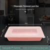 Pink Single Compartment Disposable Meal Box