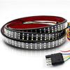 48 Inch Tailgate Light Bar Triple Row Tail Light Bar For Pickup Trailer SUV RV Van Full Function No Drill Tall (48 Inch)