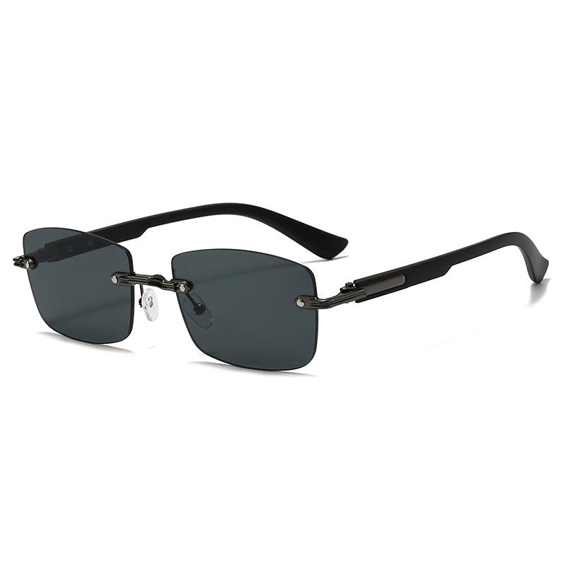 Frameless Vintage Square Sunglasses Women Men Rectangle Sun Glasses Female Oval Eyewear for Male Female Eyeglasses