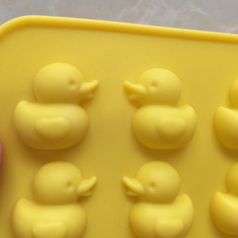 Silicone Mini Duckling Chocolate Mold Jelly Block Bar Mold Epoxy Ice Tray Fondant Cake Decorating Candy Tool Kitchen Baking Supp
