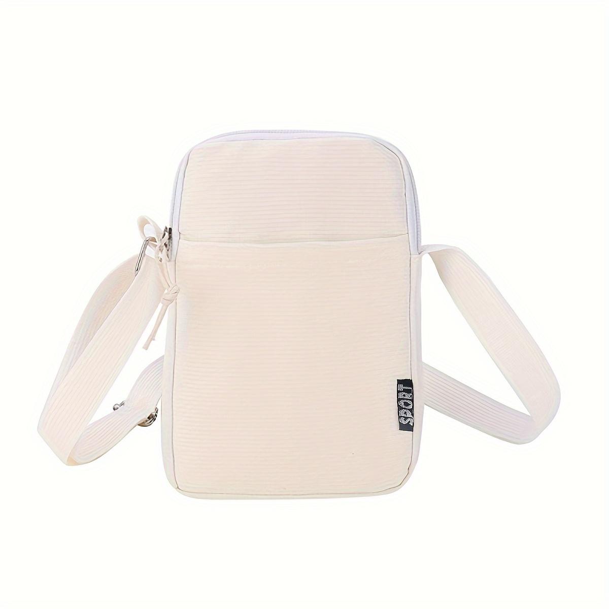 Female carry- mobile phe bag fashi canvas shoulder bag female outdoor carry- oblique span female purse a bag бежевый
