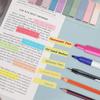 Transparent Morandi Color Writable PET Index Tab Sticky Notes