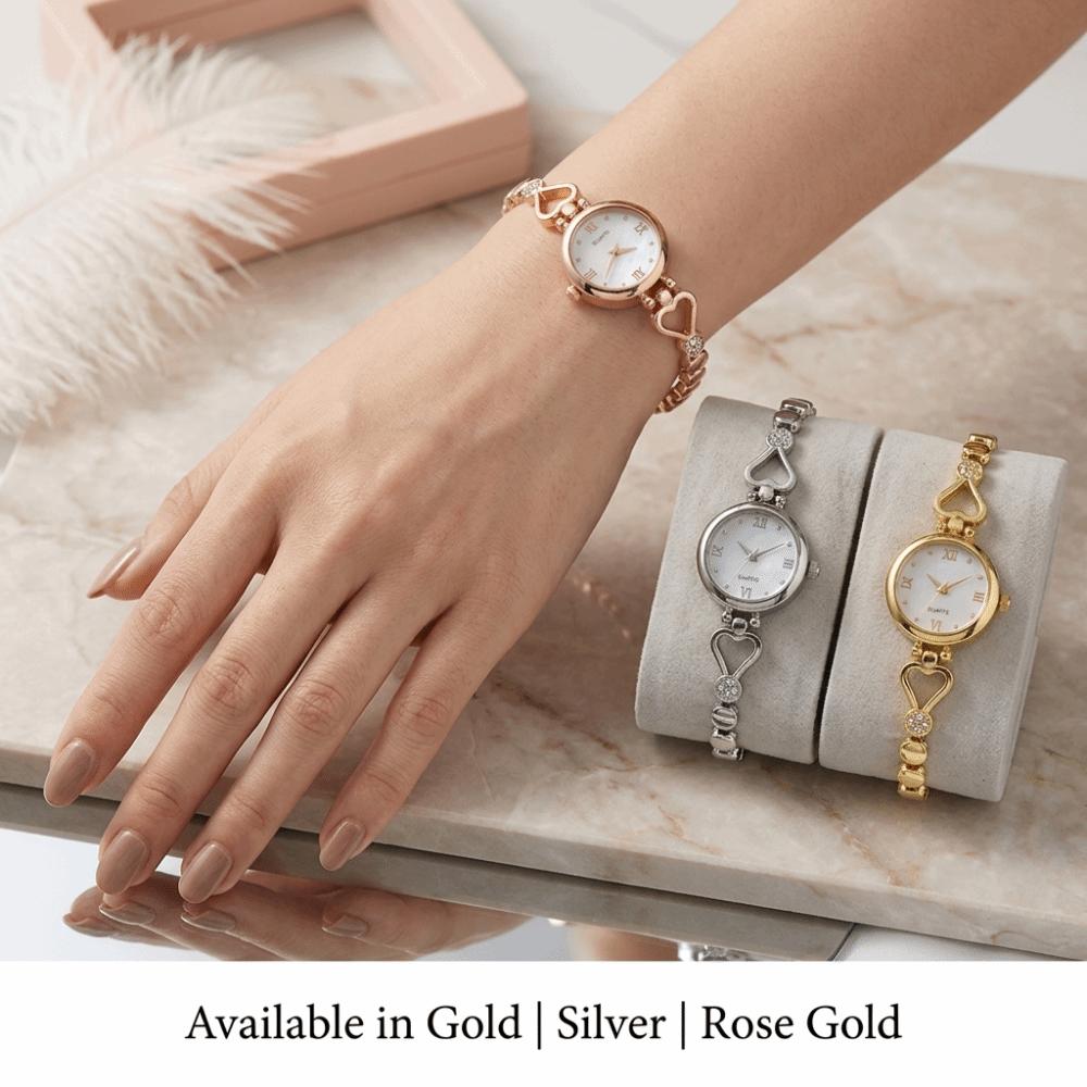 Elegant Women's Watch Thin Bracelet Wristwatch Luxury Ladies Quartz Watch Evening Party