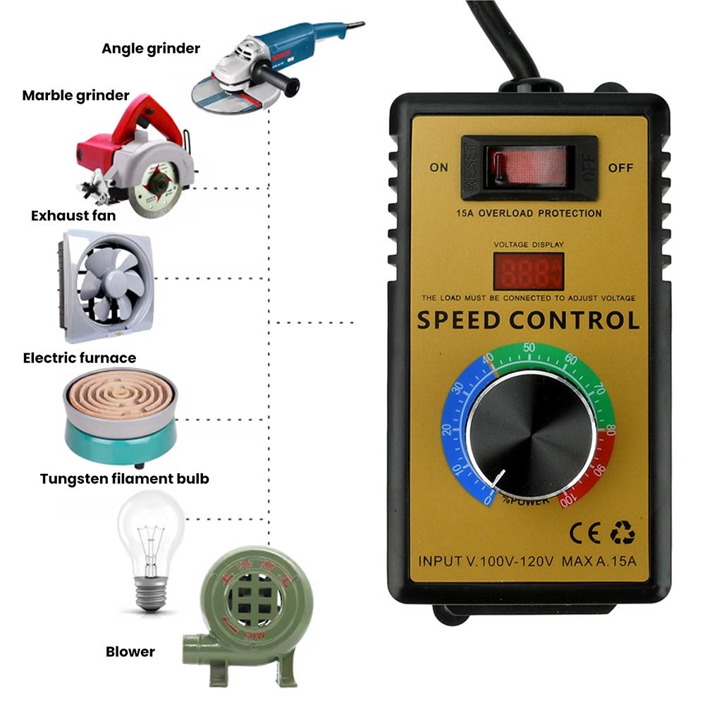 4000W Angle Grinder Speed Controller Fan Speed Controller Drill Stepless Speed Controller Suitable for Household Appliances etc.