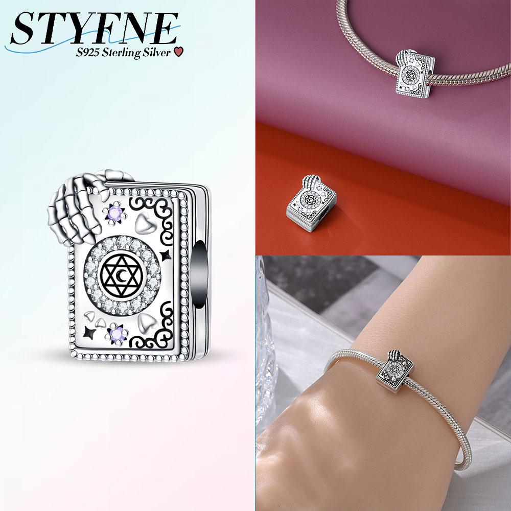 

Halloween Charm Bead Magic Book Pendant Copper Pumpkin Witch Doll Skeleton Charm Fit Original Bracelet Diy Jewelry