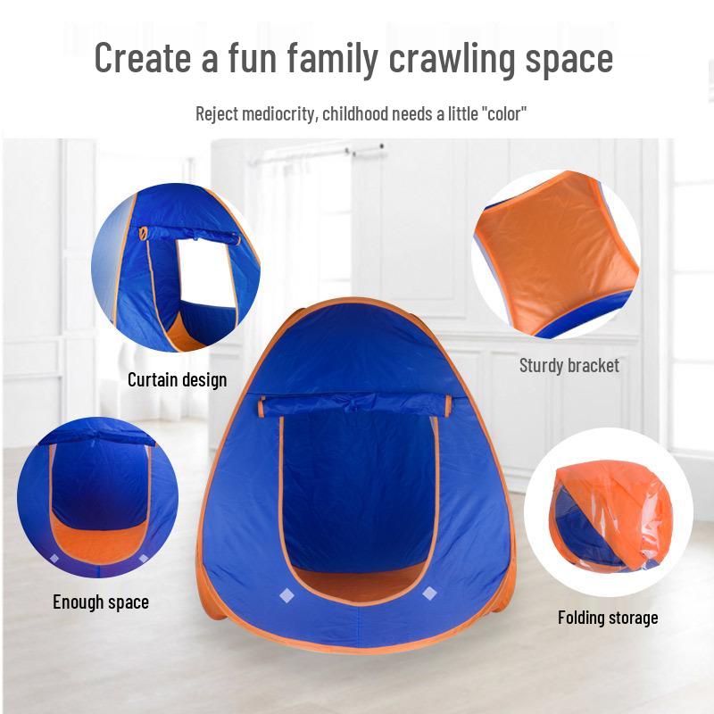 Indoor Blue Play Tent for Kids: Boys & Girls Playground