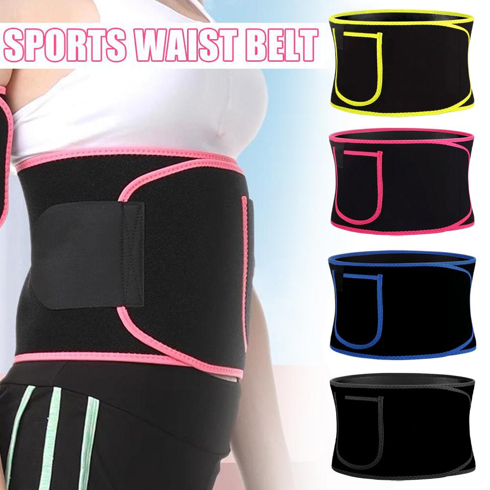 Sports Sweatband Belt Shaping Elastic Slimming Sweat Belt Adjustable Waist Tummy Trimmer For Women Men Running Fat Burning Yoga
