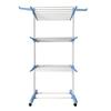 Tendedero Plegable Vertical XXL con ruedas 4 niveles con Alas Plegables 169x77x64 cm