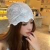 Y2k Embroidered Lace Hat Breathable Skullcap Sweet Beanies Hat  Outdoor