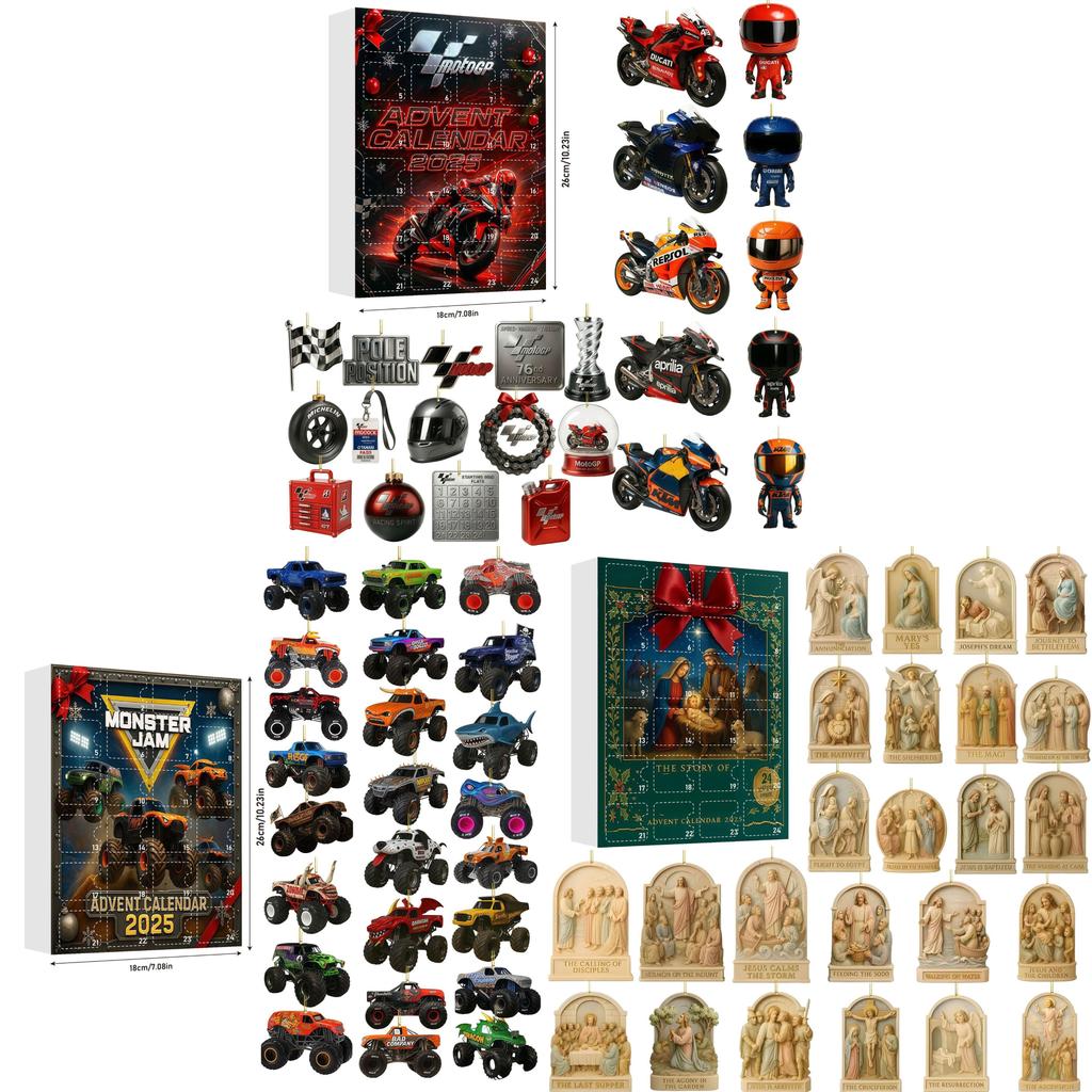 Calendrier de compte à rebours de Noël pour le groupe de filles Katseye avec 24 décorations de voiture en acrylique pour cadeau de fêtes