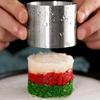 Stainless Steel Round Mousse Circle Seamless Dumplings Biscuits Cake Mold Four-piece Jelly Setting Mold Baking Tool