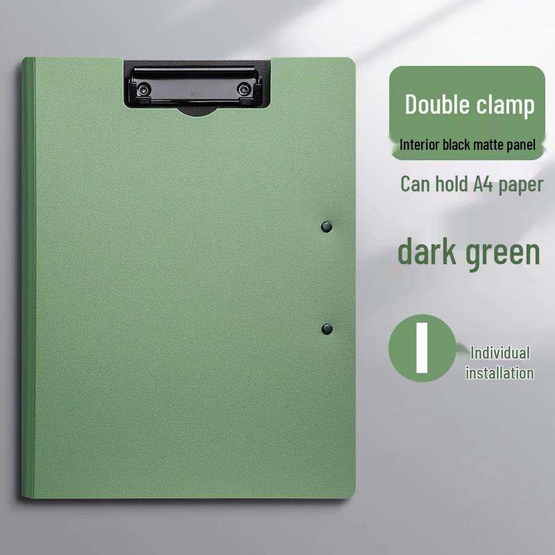 Double Clip Writing Board with Storage for A3/A4 Documents - Ideal for Students & Office Use