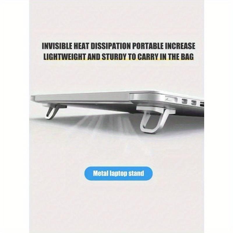 Metal Laptop Invisible Bracket Stand Portable Mini Cooling Stand Support Folding Keyboard Base