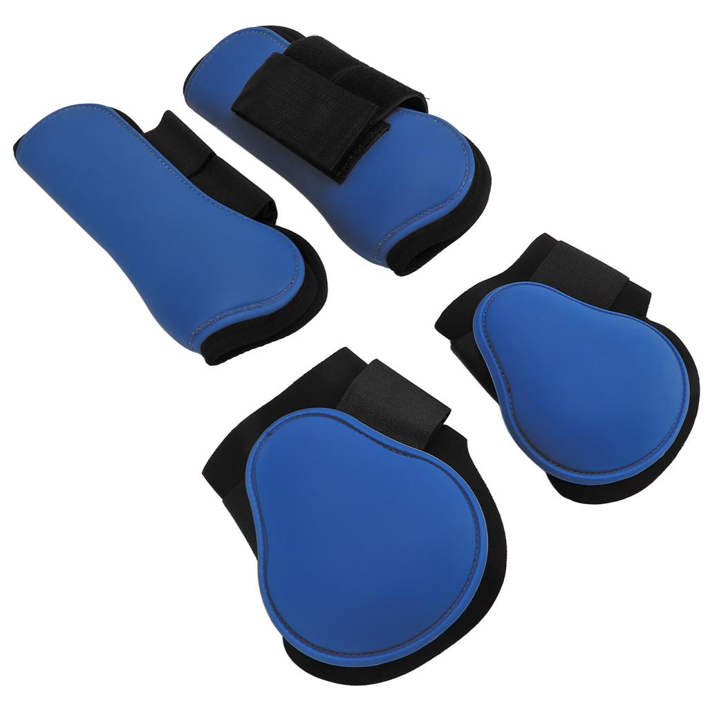 4pcs Horse Leg Guard Convenient PU Neoprene Horse Support Boots for Racing Jumping TrainingSet of
