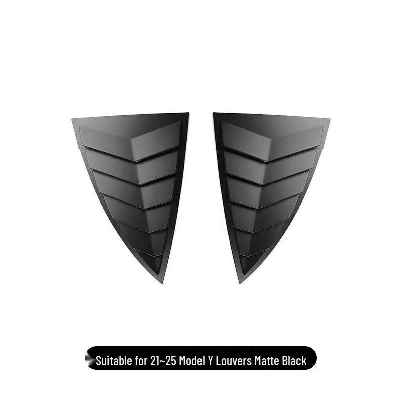 21-25 Model Y Rear Triangle Window Louver Deflector Sticker