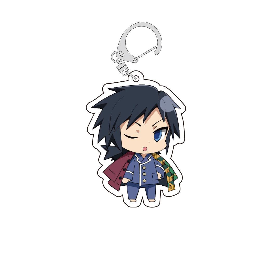 

Клинок, рассекающий демонов Kimetsu no Yaiba Серия пижам Аниме Танджиро Камадо Токито Муичиро Акриловый Двусторонний Прекрасный Брелок Прозрачный 55mm