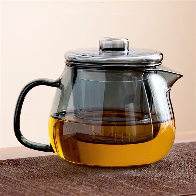 480/600ML Penguin Shape Glass Teapot With Tea Strainer Infuser Tea Ceremony Kung fu Tea Pot Tea Set Tea Maker