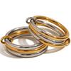 Elegant Minimalist Stainless Steel  Stackable Rings for Women Perfect for Daily Commute  Everyday Rings