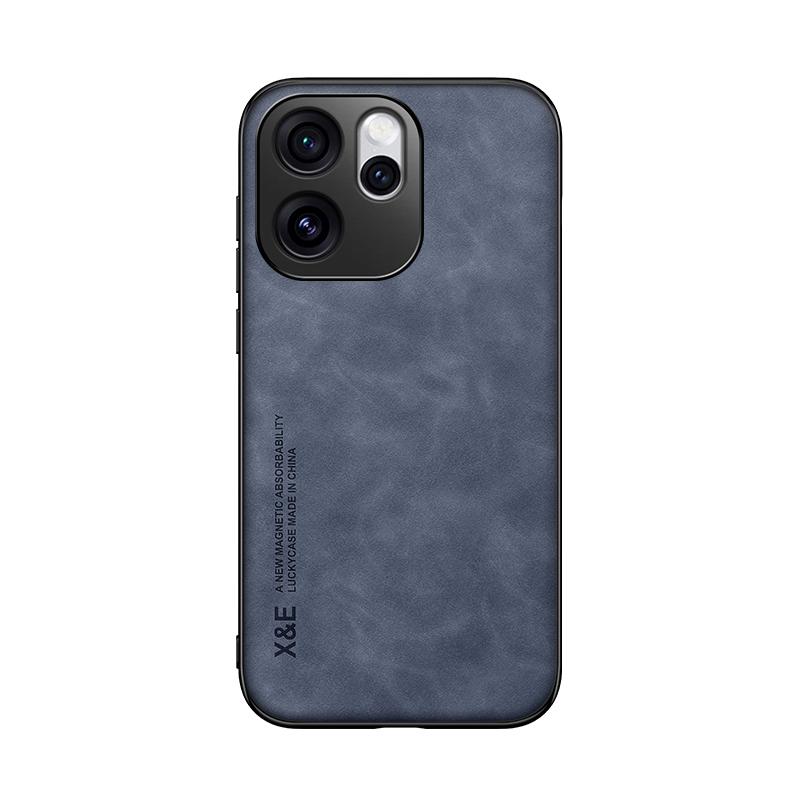 

Чехол для телефона из кожи с ощущением кожи для OPPO Reno 12 12F 13 13F 14 14F 15 A3 A3X A5 A6 A60 A6X X8 X8S X9 Pro Роскошная крышка OPPO Reno15 синий