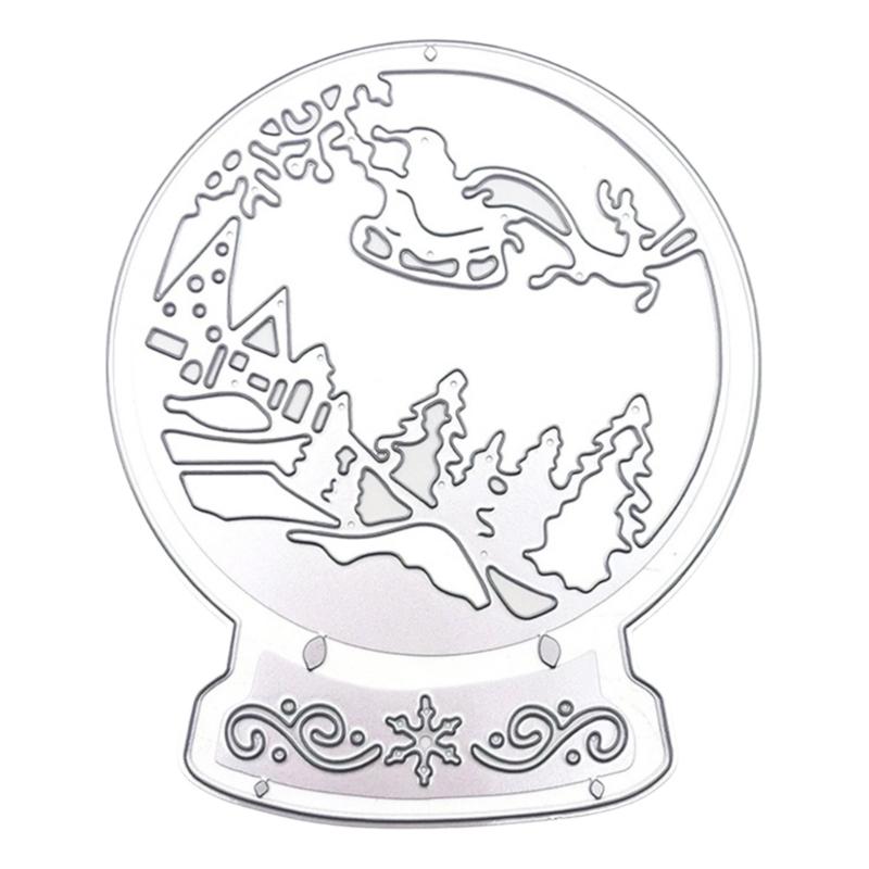 5 Pcs Christmas Tree Cutting Dies Embossings Stencils Christmas Metal Die Cuts for DIY Scrapbooking Card Decoration