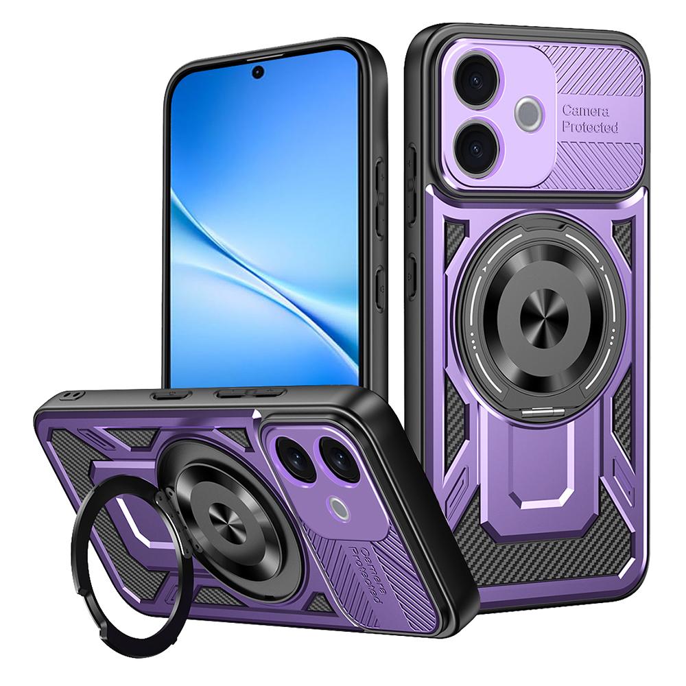 Magnetic Case For Vivo V60 Lite 5G / V60 Lite 4G Rotating Kickstand TPU + PC Phone Cover