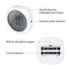 Inkbird Bluetooth Thermometer/Hygrometer mit Smart Sensor, Großem LCD-Bildschirm, Datenlogger, Wasserdichter externer Fühler, Alarmfunktion, Magnet, Graph Re