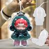 1/2 STÜCK Acryl Transparent Schutzhülle Puppen Staubschutz Aufbewahrungskoffer mit Riemen für Skull Panda Winter Movement für SP Puppe