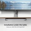 With Anti Scratch Protection Pads Laptop Mount Holder Adjustable Wall Mount Notebook Bracket Space Saving Under Desk Mount