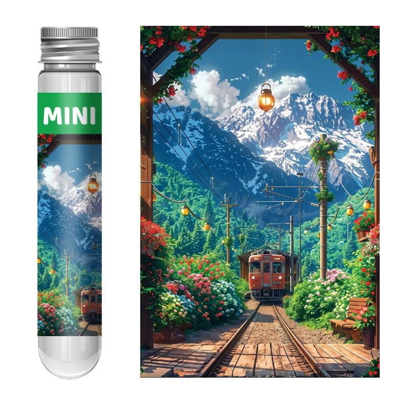 150PCS Mini Test Tube Oil Painting Jigsaw Puzzles Set Family Educational Toys Gifts for Adults Children Creative DIY Puzzle Game