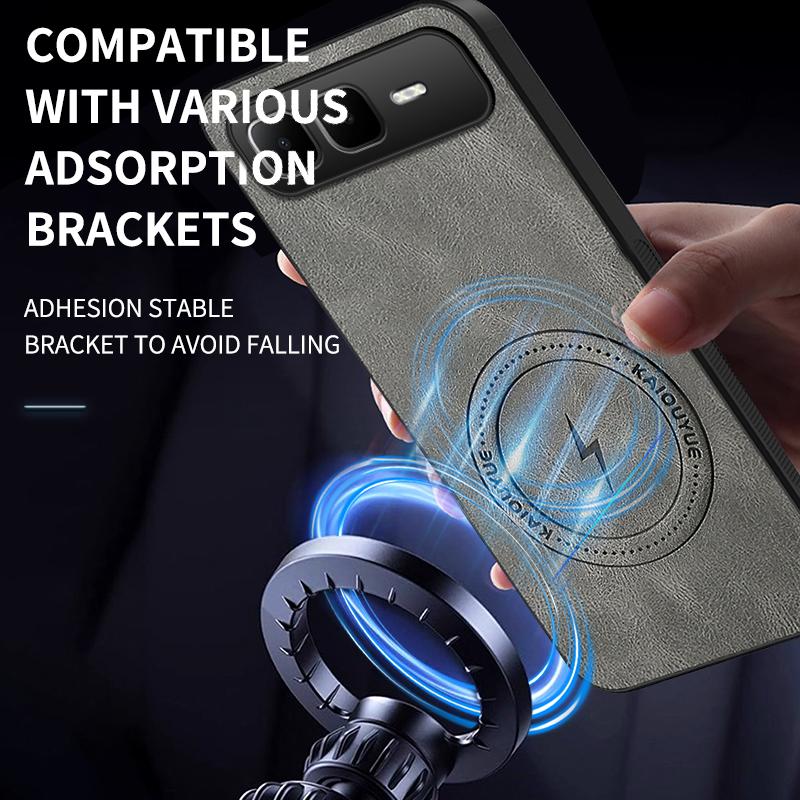 For Infinix Smart 10 Plus/Infinix Smart 10 Case Simple Stylish Magnetic Suction Luxury PU Leather Skin-friendly Anti-drop Cover