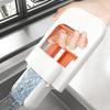 1Pcs Mini Mop with Deep Groove Design Wet/Dry Sponge Mop One-Hand Squeeze Handle Foldable Desktop Mop