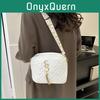 Chic Korean Style Fashion Small Square Bag For Autumn Casual Commuting With Wide Strap