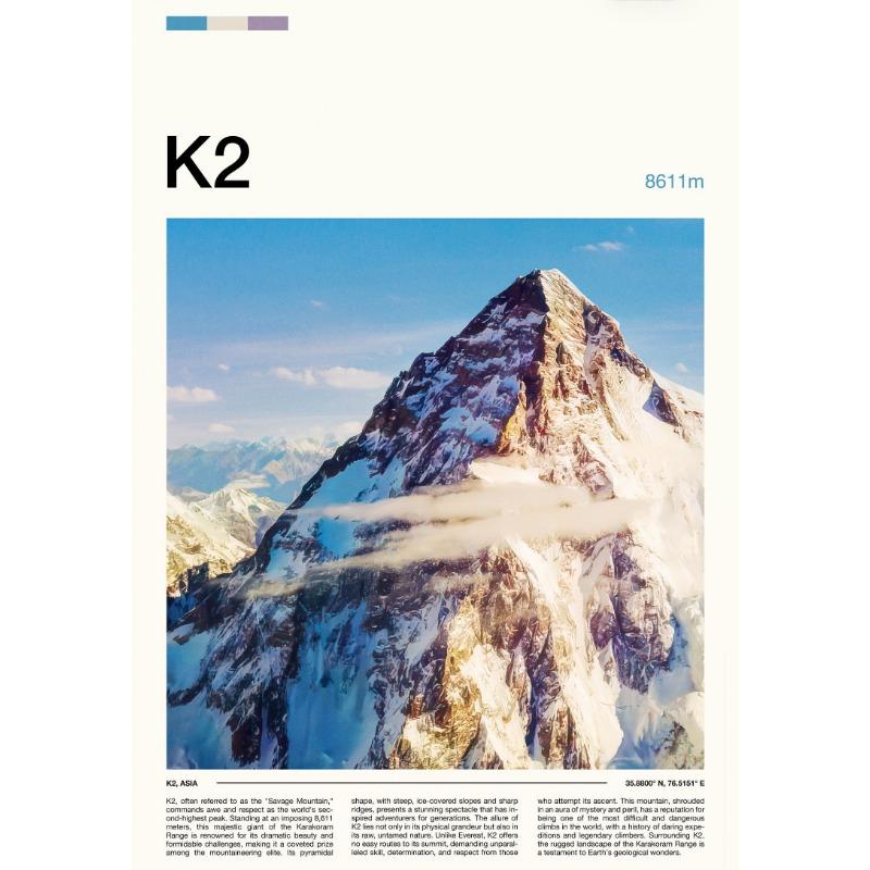 Mountains rivers City Forest Mount Everest Mount Kilimanjaro Poster Print Canvas Painting WallArt Picture Living Room Home Decor